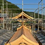 鳥居本撮影所　島原大門工事